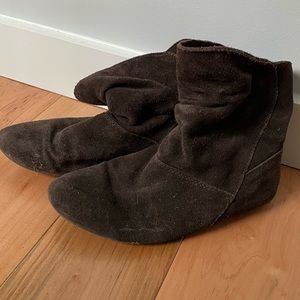 Nine West Brown Suede Ankle Boot